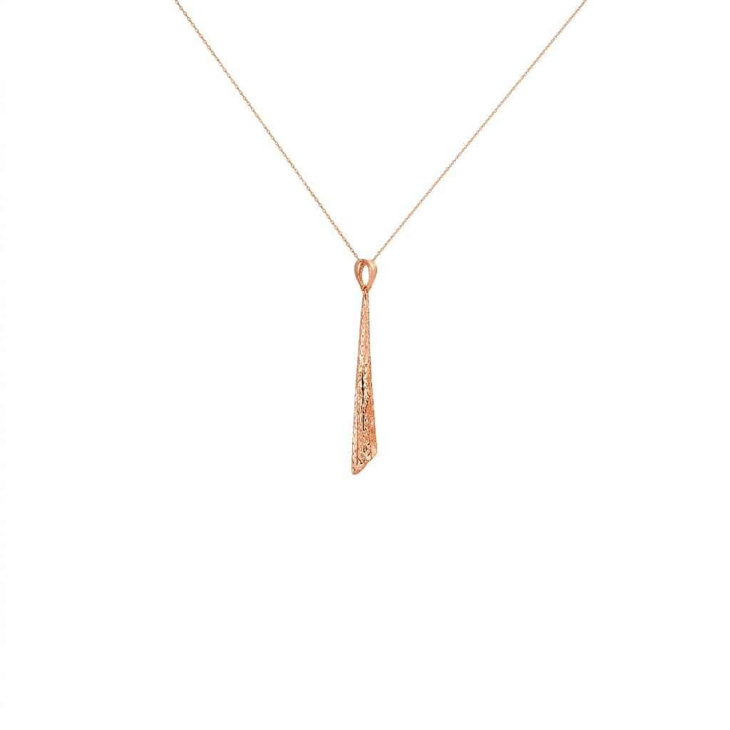 Asymmetric Taper Gold Pendant