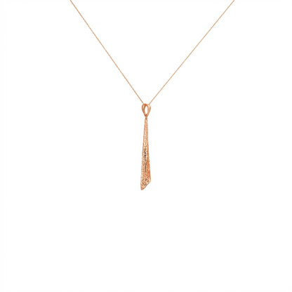 Asymmetric Taper Gold Pendant