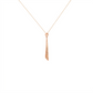 Asymmetric Taper Gold Pendant