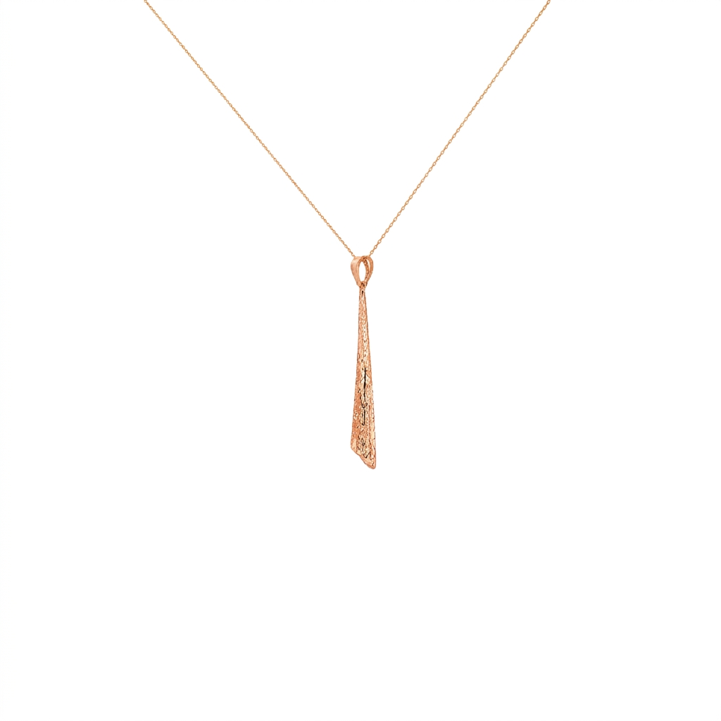 Asymmetric Taper Gold Pendant