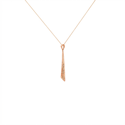 Asymmetric Taper Gold Pendant