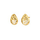 Nature-Lattice Gold Earrings