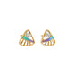 Aurora Arc Gold Earrings
