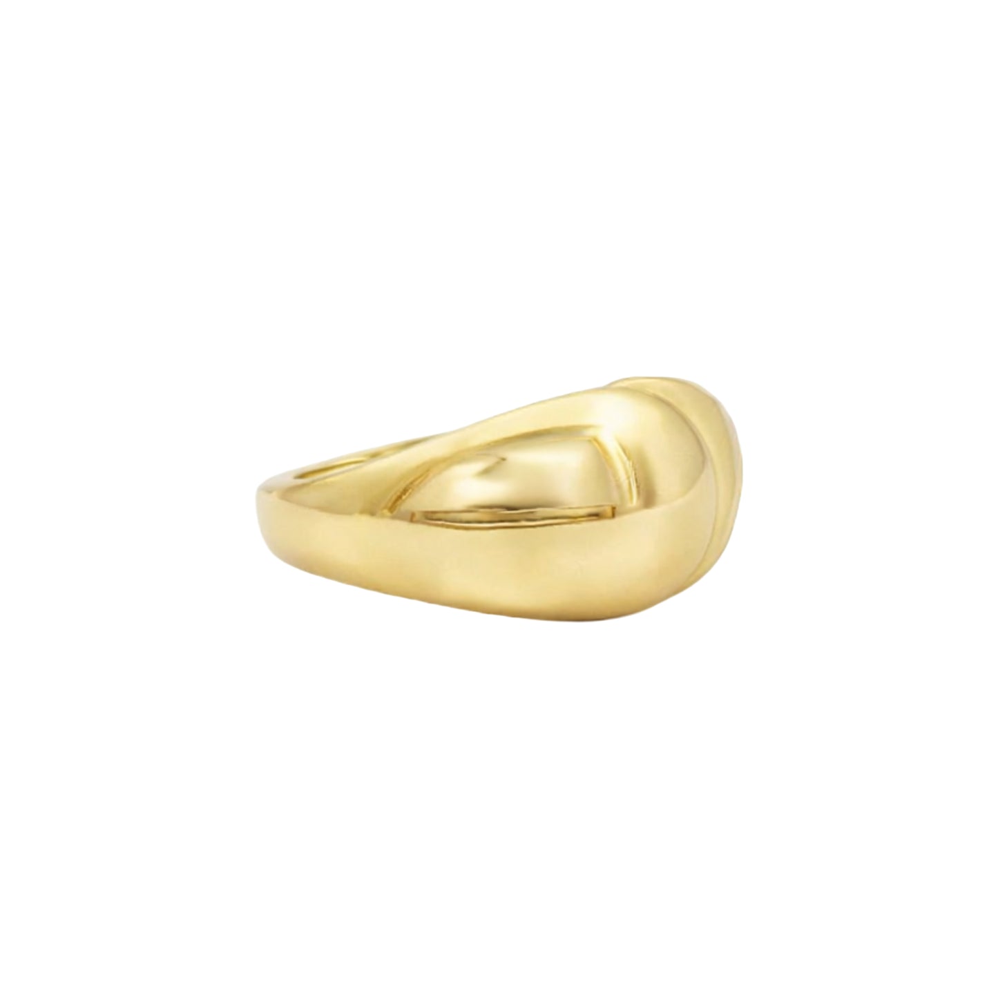 Molten Orbit Gold Ring