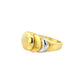 Molten Orbit Gold Ring