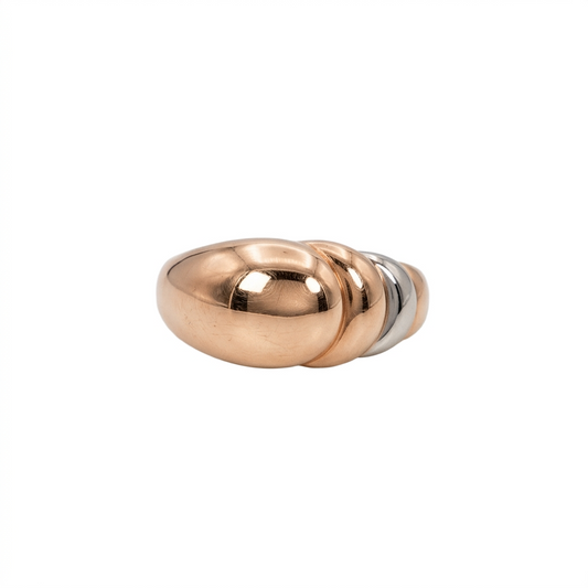 Molten Orbit Gold Ring
