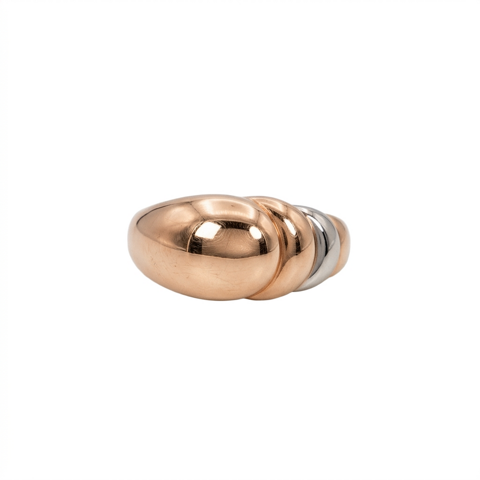 Molten Orbit Gold Ring
