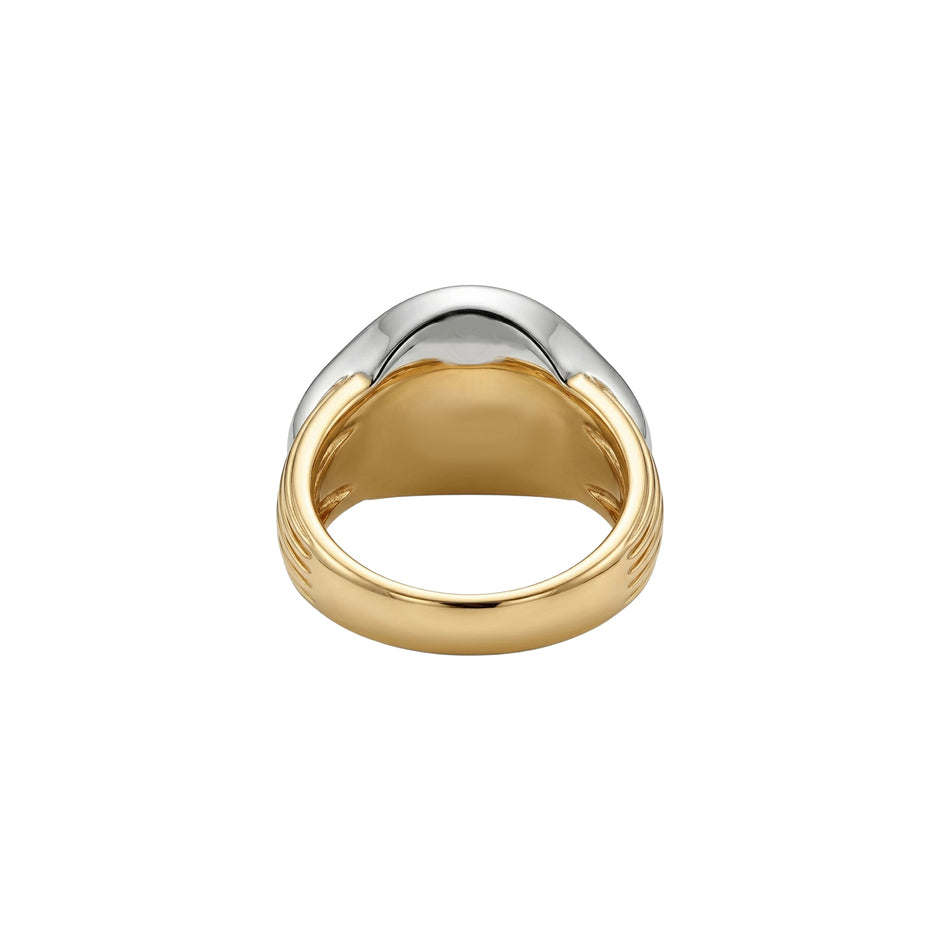 Aurexo Ridge Curve Gold Ring