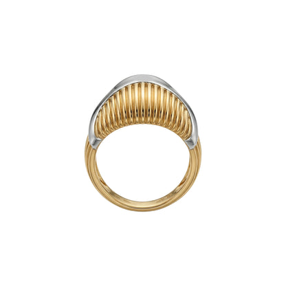 Aurexo Ridge Curve Gold Ring
