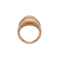 Aurexo Ridge Curve Gold Ring