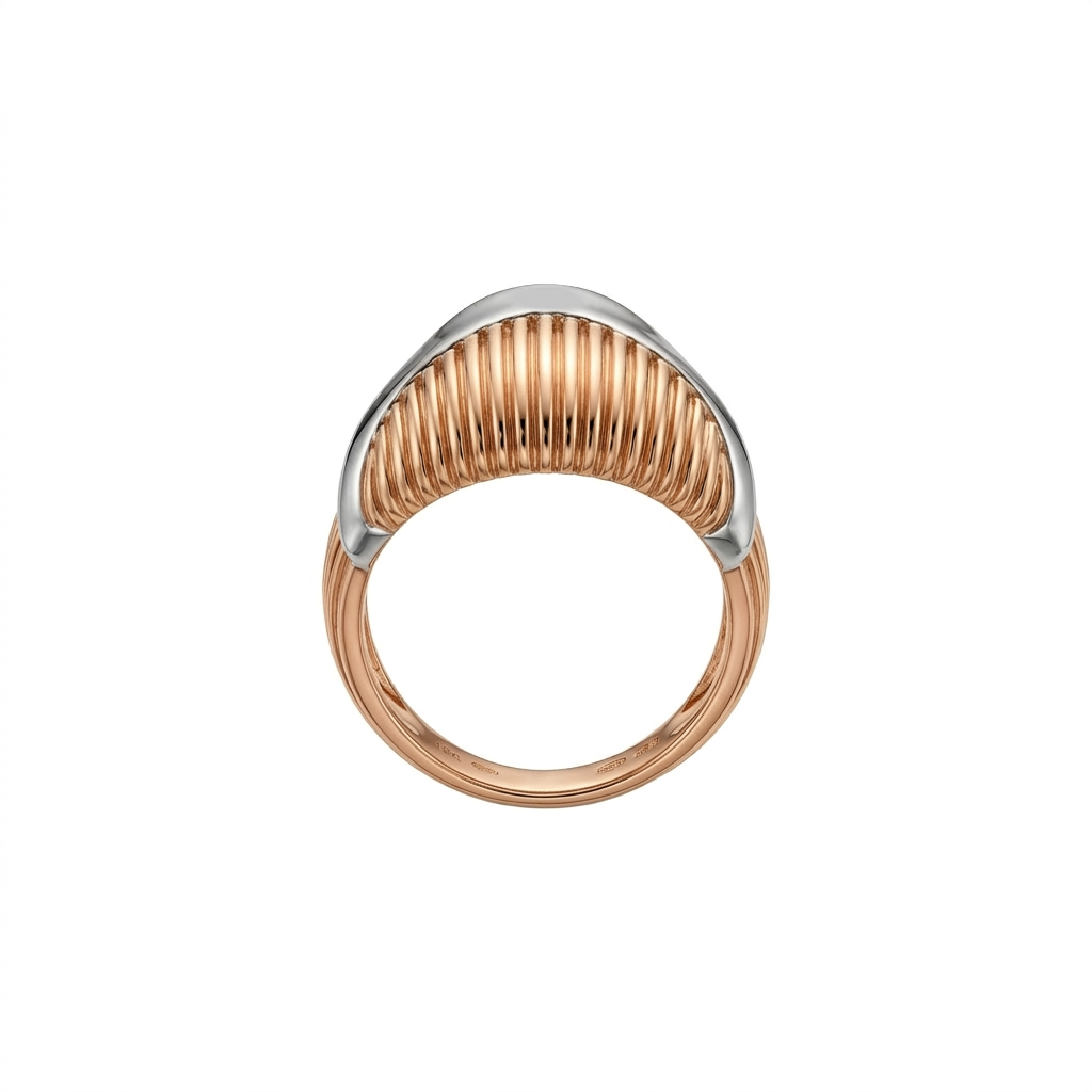 Aurexo Ridge Curve Gold Ring