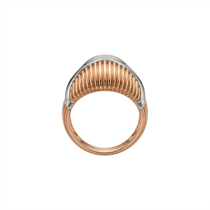 Aurexo Ridge Curve Gold Ring