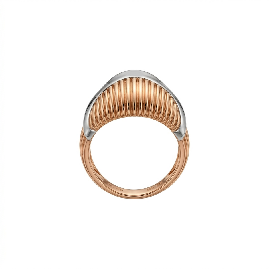 Aurexo Ridge Curve Gold Ring