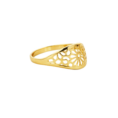 Floraya Bloom Cut Gold Ring