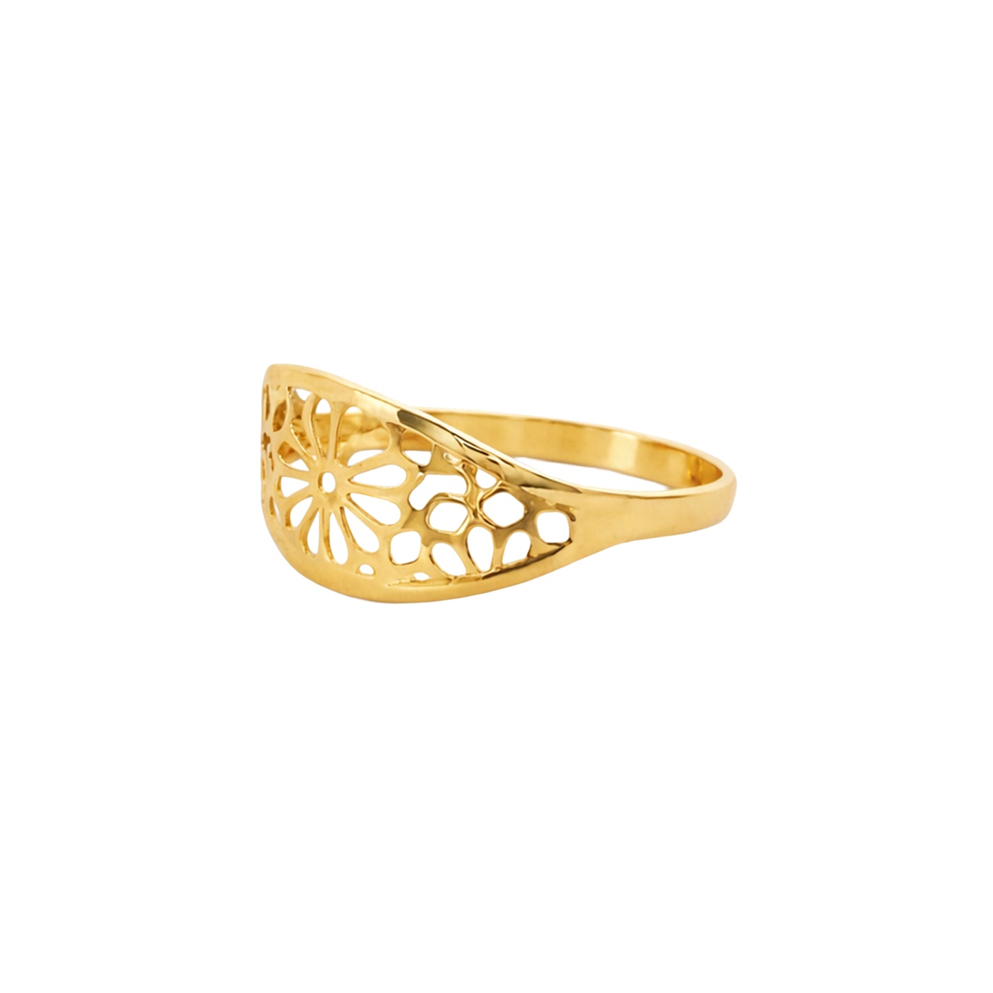 Floraya Bloom Cut Gold Ring