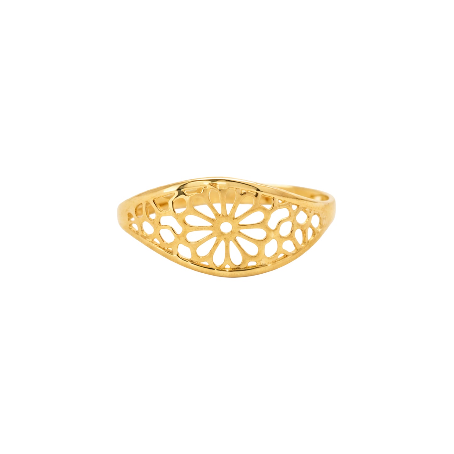 Floraya Bloom Cut Gold Ring