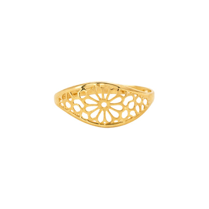 Floraya Bloom Cut Gold Ring