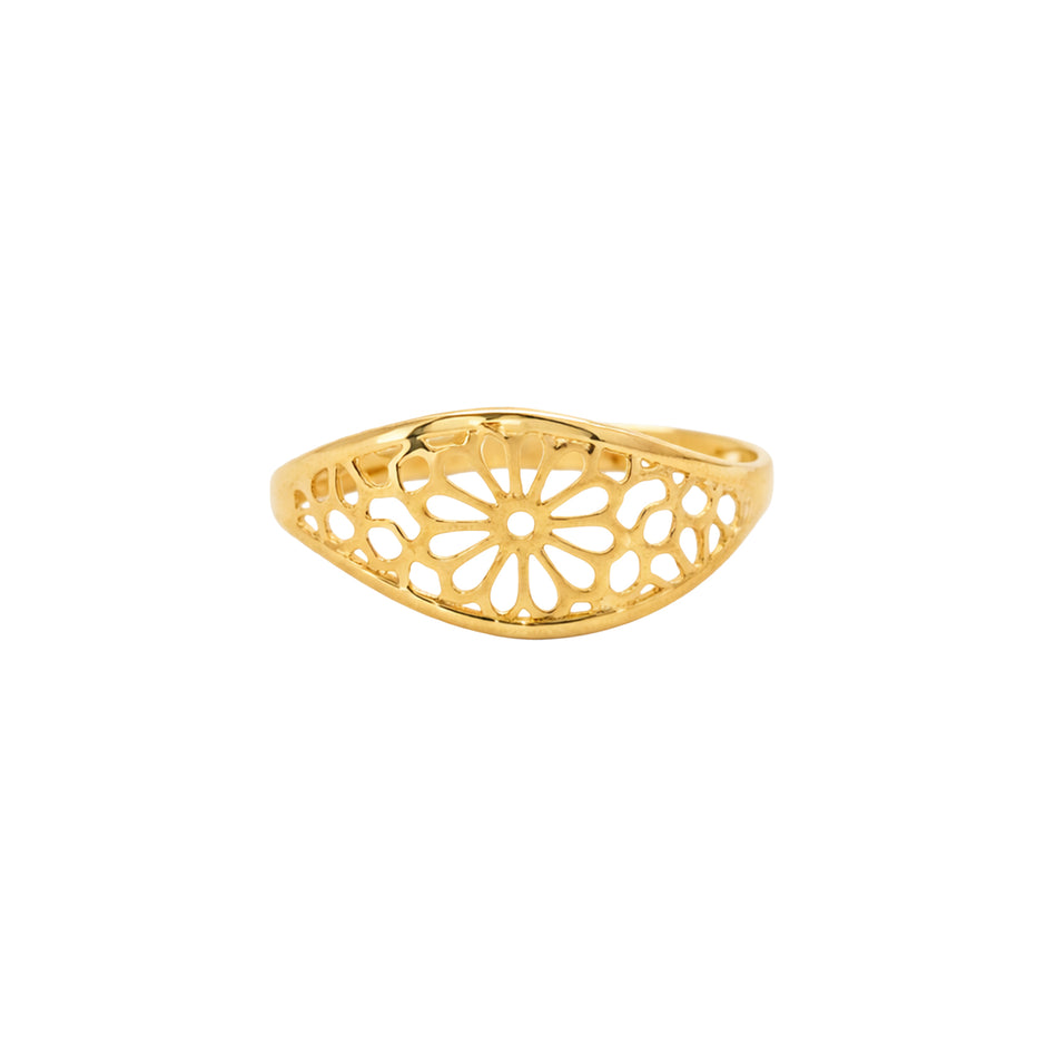 Floraya Bloom Cut Gold Ring