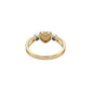 Dual Tone Heart Gold Ring
