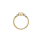 Dual Tone Heart Gold Ring