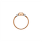 Dual Tone Heart Gold Ring