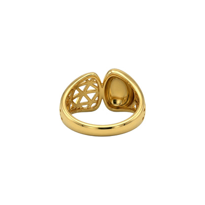 Dual Dome Gold Ring