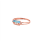Turquoise Bar Lattice Gold Ring
