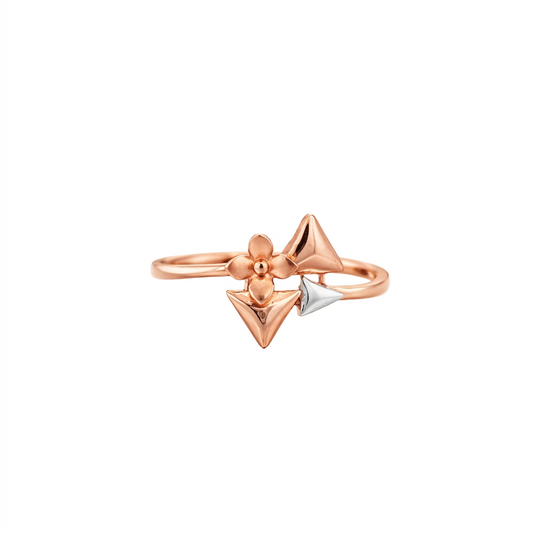 Ornella Tri Bloom Gold Ring