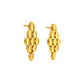 Ornexa Leaf Cascade Gold Earrings