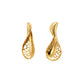 Abstract Cutwork Gold Earrings