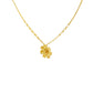Textured Floral Gold Necklace