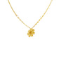 Textured Floral Gold Necklace