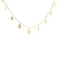 Meadow Motif Charm Gold Necklace
