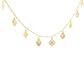 Meadow Motif Charm Gold Necklace