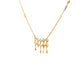 Regal Lattice Drop Gold Necklace