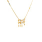 Regal Lattice Drop Gold Necklace