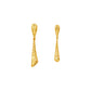 Textured Cone Gold Earrings