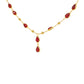 Rubira Drop Charm Gold Necklace
