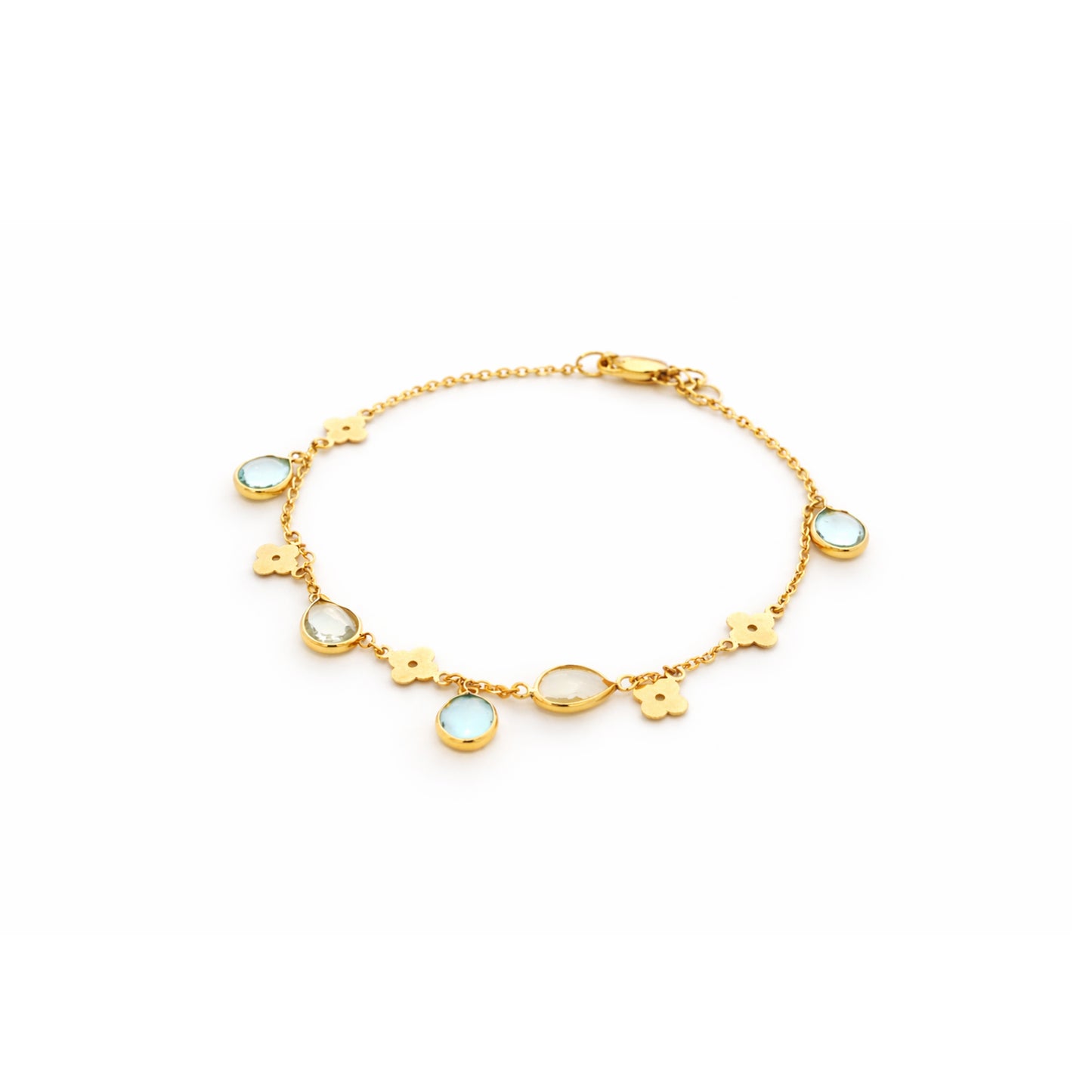 Aurelia Blossom Charm Gold Bracelet