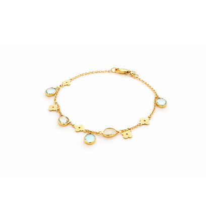 Aurelia Blossom Charm Gold Bracelet