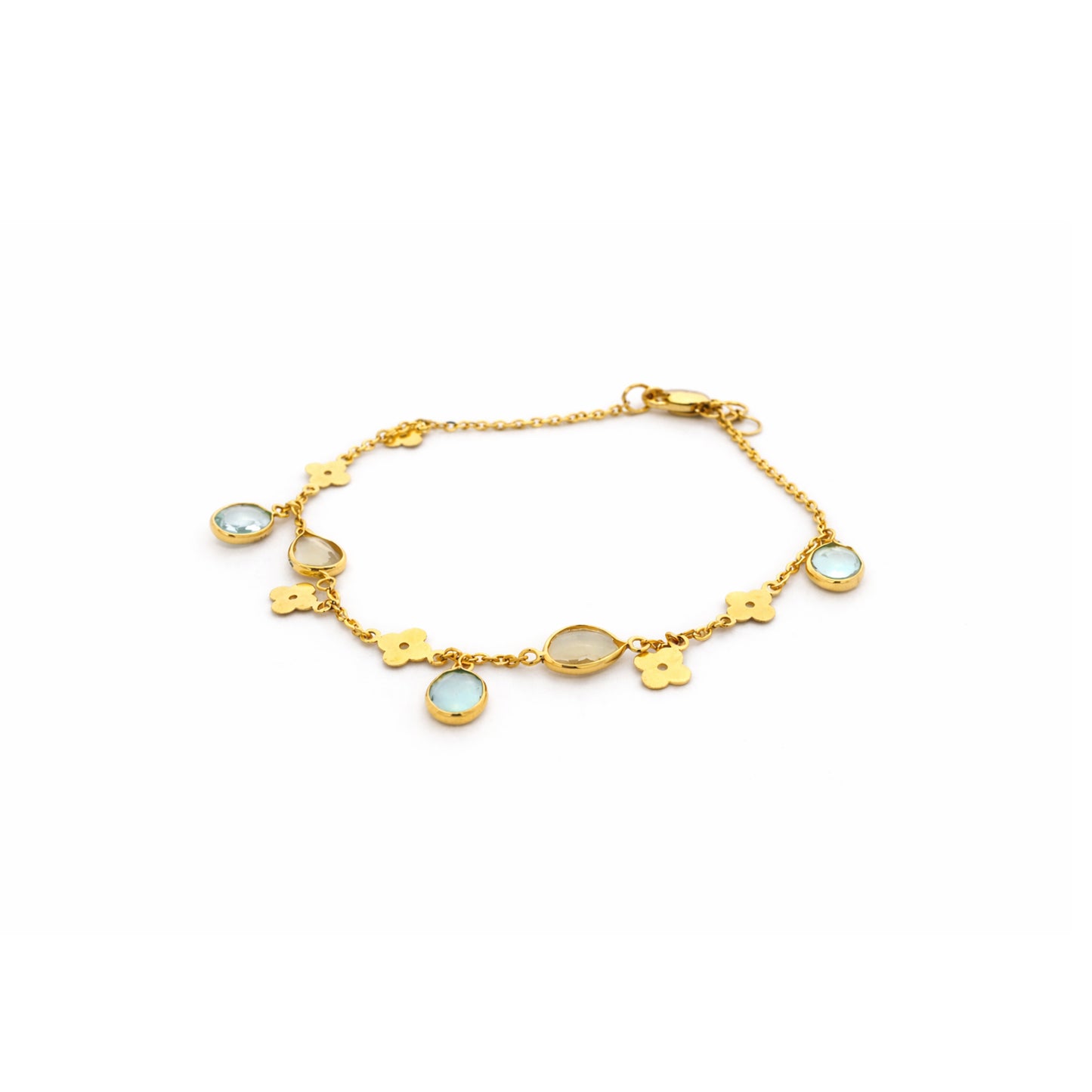 Aurelia Blossom Charm Gold Bracelet