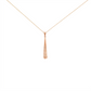 Elongated Spike Gold Pendant