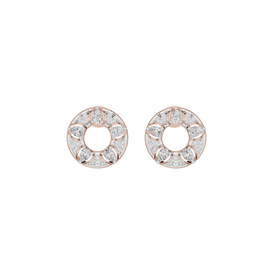 Aurielle Crown Diamond Earrings