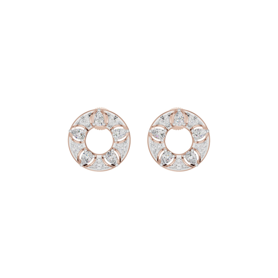 Aurielle Crown Diamond Earrings