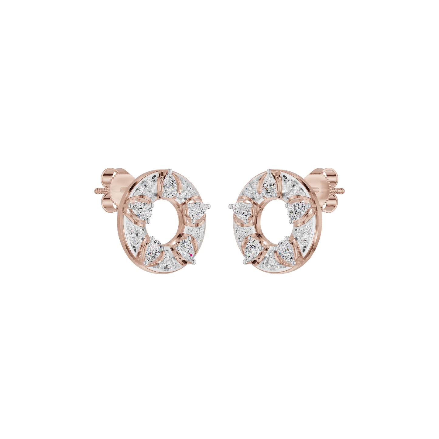 Aurielle Crown Diamond Earrings