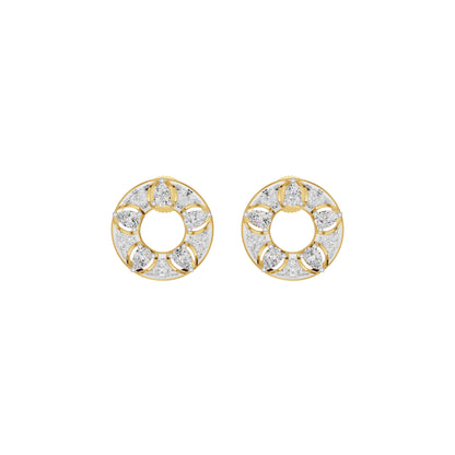 Aurielle Crown Diamond Earrings