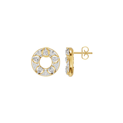 Aurielle Crown Diamond Earrings