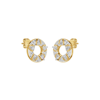 Aurielle Crown Diamond Earrings