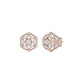 Hexaflora Diamond Earrings 18 KT / Rose Gold