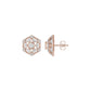 Hexaflora Diamond Earrings 18 KT / Rose Gold